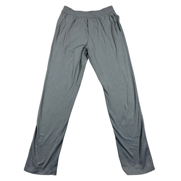 Lululemon Men's Pants Mens Medium Gray Sweat Travel Office Warm Up Stretch Yoga - Picture 1 of 11